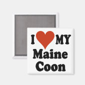 メインのあらいぐま猫の贈り物とアパレルが大好き マグネット (正面/裏面)