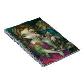 "メインのあらいぐま猫"のノートを持つプリンセス ノートブック (右側)