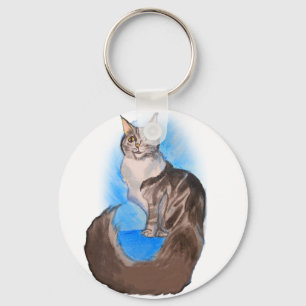 メインのあらいぐま猫 キーホルダー