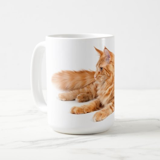 メインのあらいぐま猫 コーヒーマグカップ (正面左)