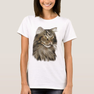 メインのあらいぐま猫 Tシャツ