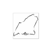 メインのアウトラインゴム印 ラバースタンプ (インプリント)