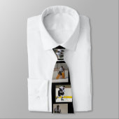 メインのアメリカヘラジカの後輩のホッケーのタイ ネクタイ (タイ)