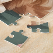 メインのクーンアート(ピンクの花あり) ジグソーパズル (側面)