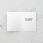 メインのクーンキャットの折り畳みグリーティングカード用悔やみや弔慰 カード (内部)