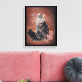 メインのクーンキャットアートバイルネ・ラヴォワ キャンバスプリント (インサイチュ (リビング))