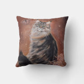 メインのクーンキャットアートバイルネ・ラヴォワ クッション (裏面)