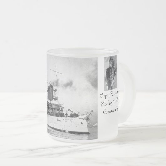 メインのコーヒー・マグを覚えて下さい フロストグラスマグカップ (正面右)