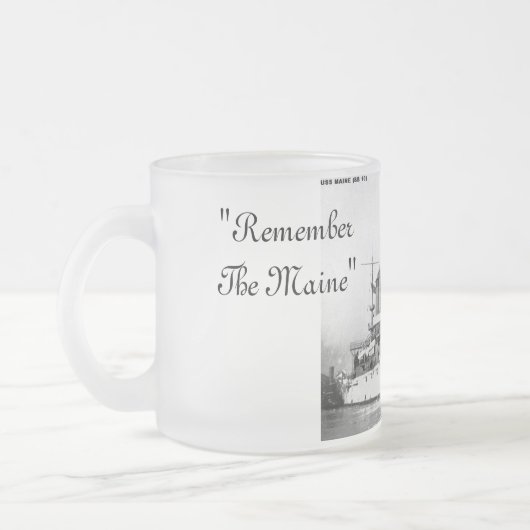 メインのコーヒー・マグを覚えて下さい フロストグラスマグカップ (左)