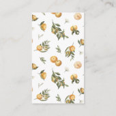 メインのスクイーズオレンジブライダルレシピ要求 エンクロージャーカード (裏面)