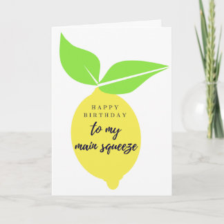 メインのスクイーズ誕生日カード カード