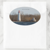 メインのダックアイランドライトシール 楕円形シール (バッグ)