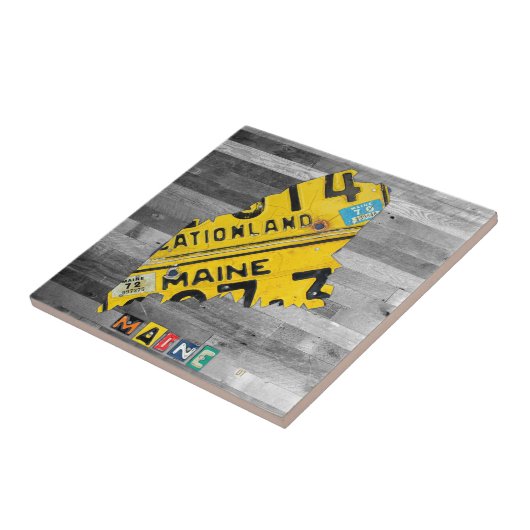 メインのナンバープレートの地図のセラミックタイル タイル (側面)