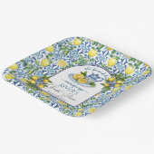 メインのパートナーを見つけた ブライダルシャワーのお知らせ ペーパープレート (傾斜あり)