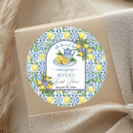 メインのパートナーを見つけた ブライダルシャワーのデザイン ラウンドシール