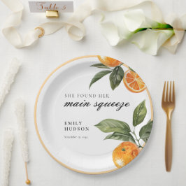 メインのパートナー ブライダルシャワー ペーパープレート