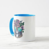 メインのファンシーなあらいぐま マグカップ (正面左)