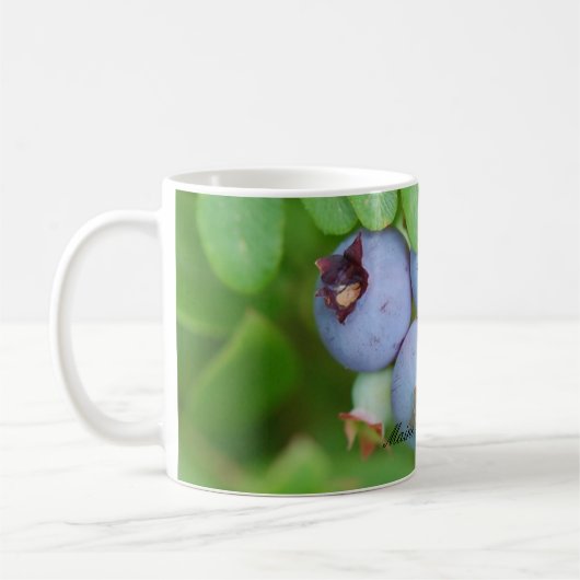 メインのブルーベリーのマグ コーヒーマグカップ (左)