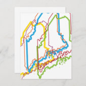 メインのプライドのぼやけ 招待状 (正面/裏面)