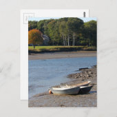 メインのボート水写真 ポストカード (正面/裏面)