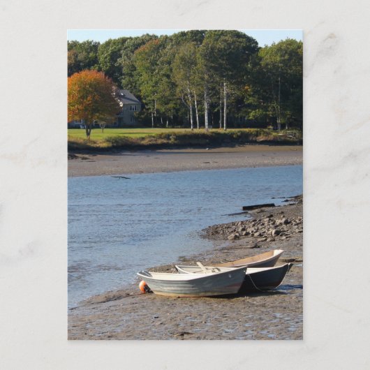 メインのボート水写真 ポストカード (正面)