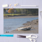 メインのボート水写真 薄葉紙 (クラフト)