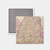 メインのリトグラフ地図 マグネット (正面/裏面)