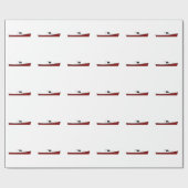 メインのロブスターのボート ラッピングペーパー (フラット)