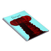 メインのロブスターのレシピのノート ノートブック (右側)