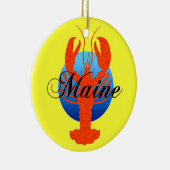 メインのロブスター セラミックオーナメント (右)