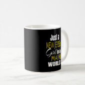メインの世界のかわいい贈り物でニュージャージーの女の子 コーヒーマグカップ (正面右)