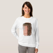 メインの古い納屋のドアの衰退した米国旗 Tシャツ (正面フル)