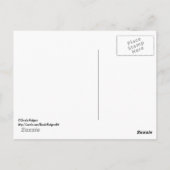 メインの地図アート ポストカード (裏面)