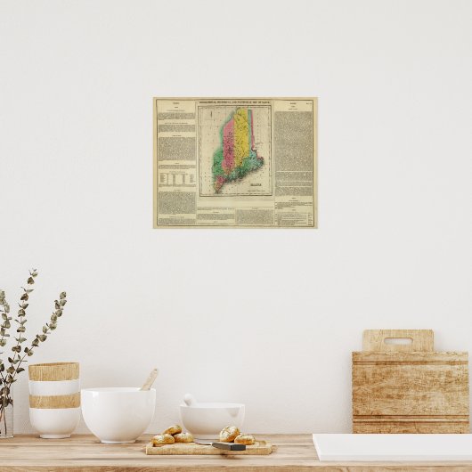 メインの地図 ポスター (キッチン)