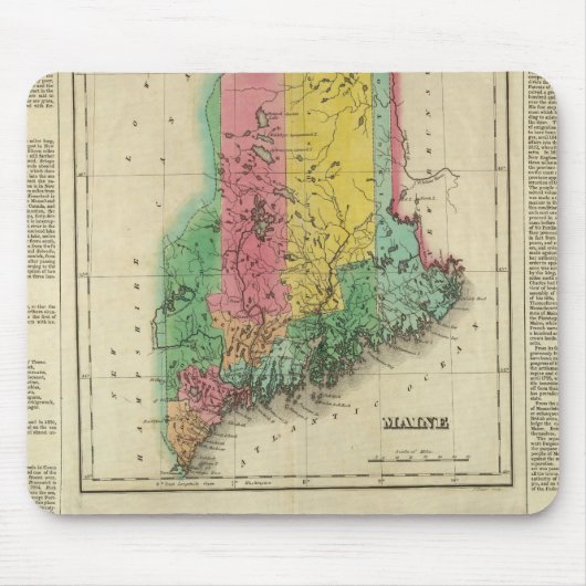 メインの地図 マウスパッド (正面)