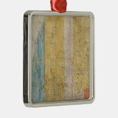 メインの地図 メタルオーナメント (右)