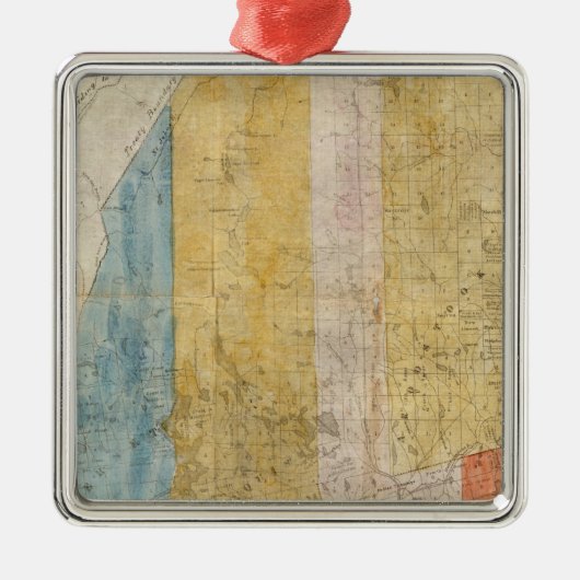 メインの地図 メタルオーナメント (正面)