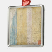 メインの地図 メタルオーナメント (左)