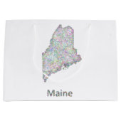 メインの地図 ラージペーパーバッグ (正面)