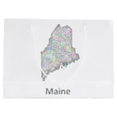 メインの地図 ラージペーパーバッグ (裏面)