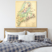 メインの地質図 キャンバスプリント (インサイチュ (寝室))