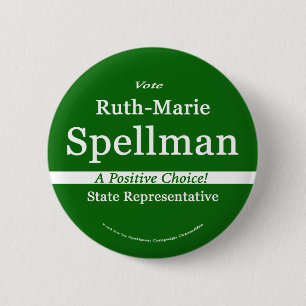 メインの州の代表のためのルースSpellman 缶バッジ