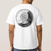 メインの州の四分の一のTシャツ Tシャツ (裏面)