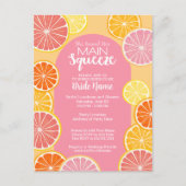 メインの恋人が見つかった！ ブライダルシャワー ポストカード (正面)