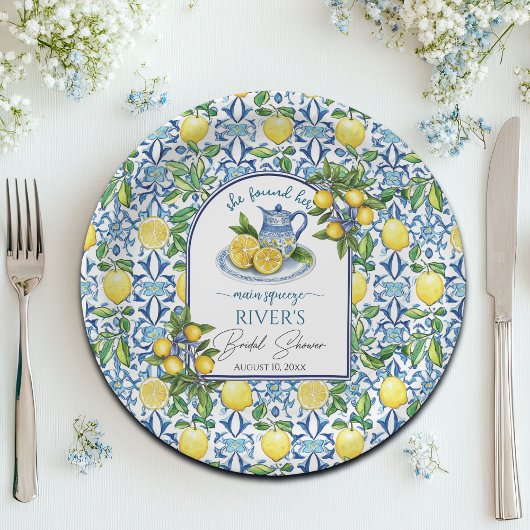 メインの恋人を見つけた ブライダルシャワー ペーパープレート