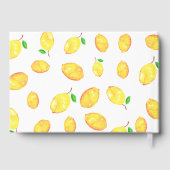 メインの恋人を見つけた レモン ブライダルシャワー ゲストブック (裏面)