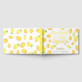 メインの恋人を見つけた レモン ブライダルシャワー ゲストブック (全面)