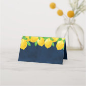 メインの恋人を見つけた！ レモン ブライダル シャワーパーティ プレイスカード (裏面)