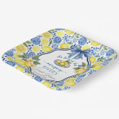 メインの恋人 ブライダルシャワーのお知らせ ペーパープレート (傾斜あり)