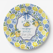 メインの恋人 ブライダルシャワーのお知らせ ペーパープレート (正面)